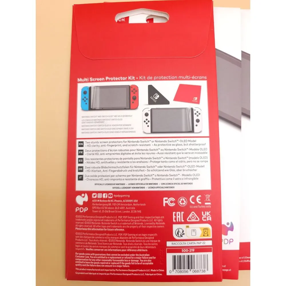 (6) PDP Multi-Screen Protector Kits Nintendo Switch & OLED Models 12 Protectors